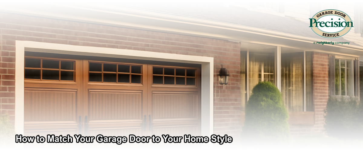 A newly installed carriage-style garage door on a colonial home in Central New Jersey, complementing the home's brick facade and traditional architecture