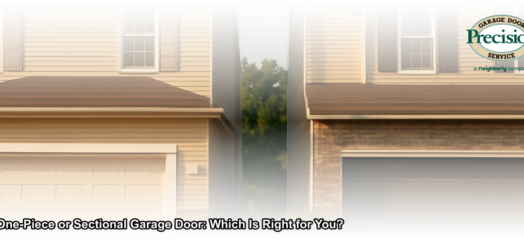 One-Piece vs. Sectional Garage Door | Precision Door NJ